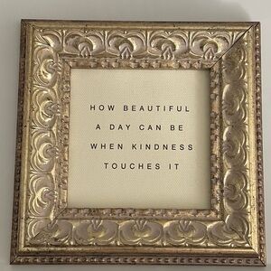 Elegant Gold Ornate Frame with Quote